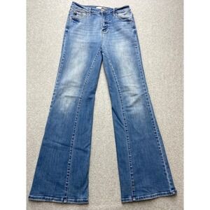 KanCan Los‎ Angeles Womens Flare Jeans Size 4 Blue Stretch Denim Medium Wash